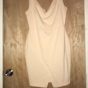 Cream/tan mini dress